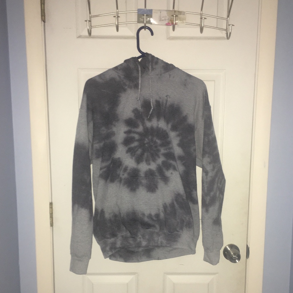 Unisex black dye hoodie